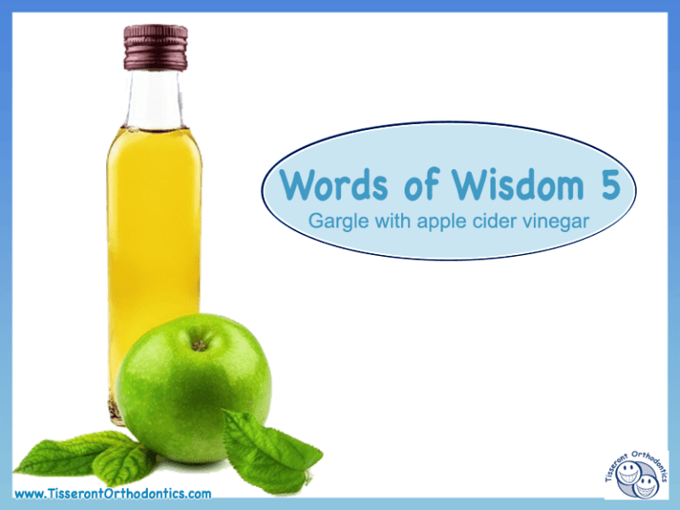 Gargle with apple cider vinegar